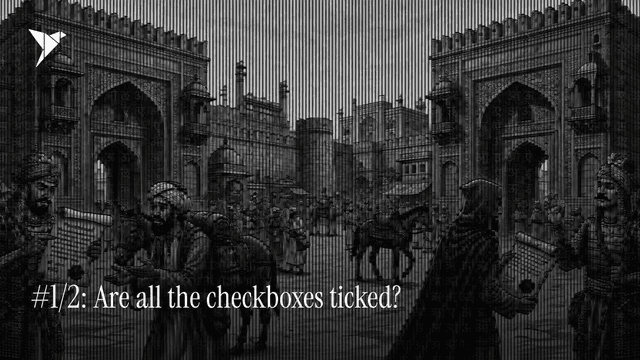 Finding 1/2: Are all the checkboxes ticked?